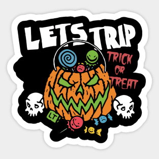 lets-trip-not-including outer transparent Sticker